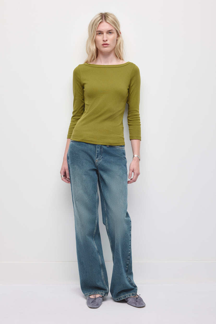 Women's Boatneck 3/4 Sleeve Top